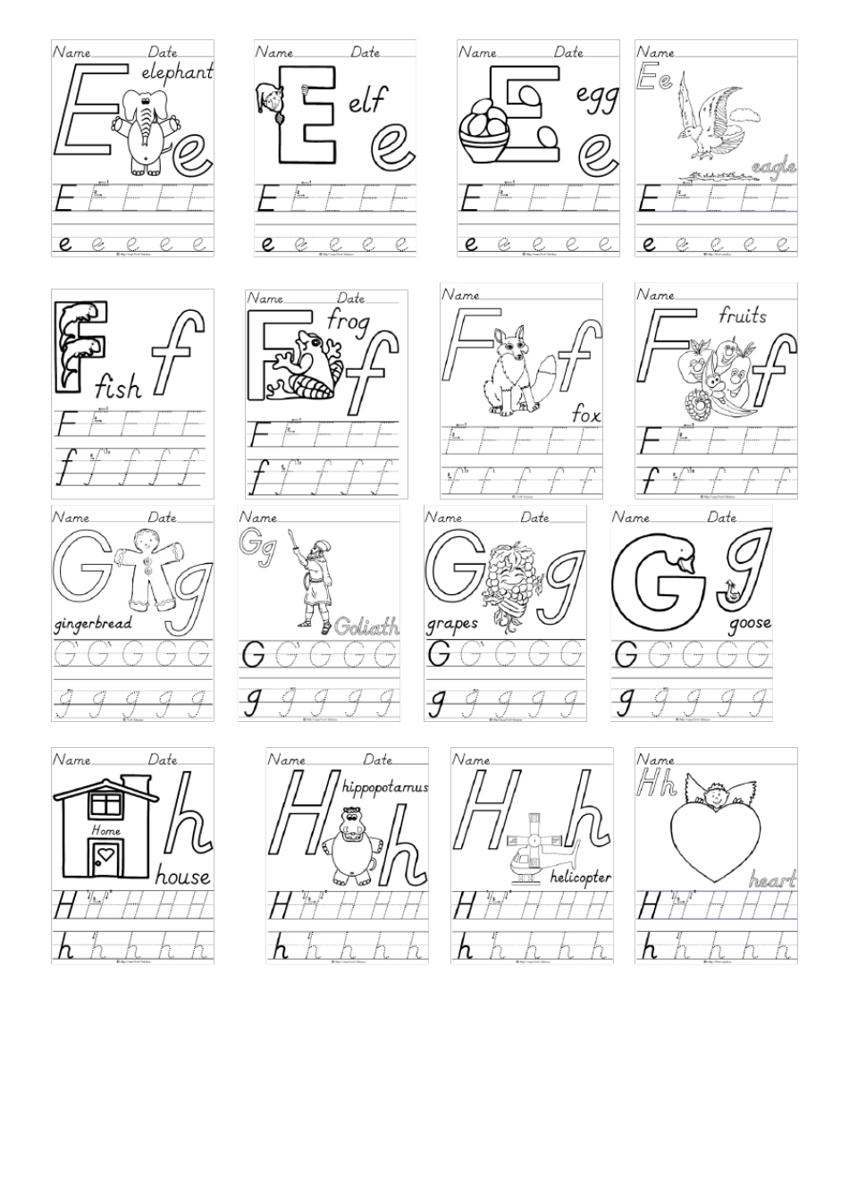 【幼儿用】26个英文字母大小写手写体可描红_第2页