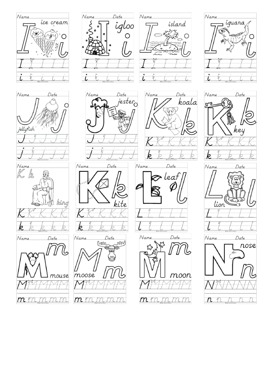 【幼儿用】26个英文字母大小写手写体可描红_第3页