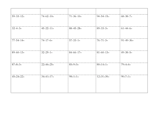 【推荐】一年级100以内加减混合运算口算题20每30题-可编辑