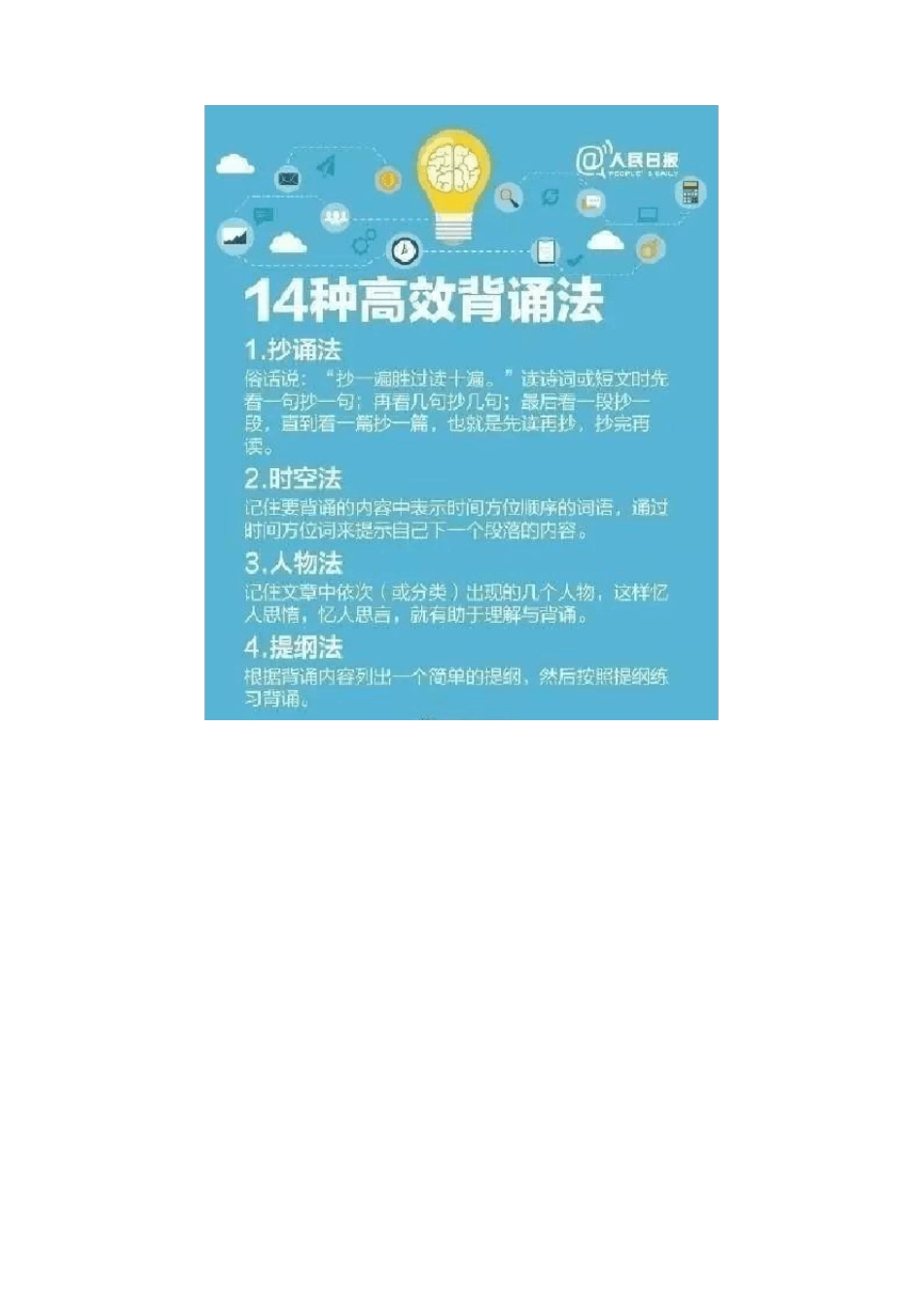 【收藏】14种高效背诵法,家长必读!_第2页