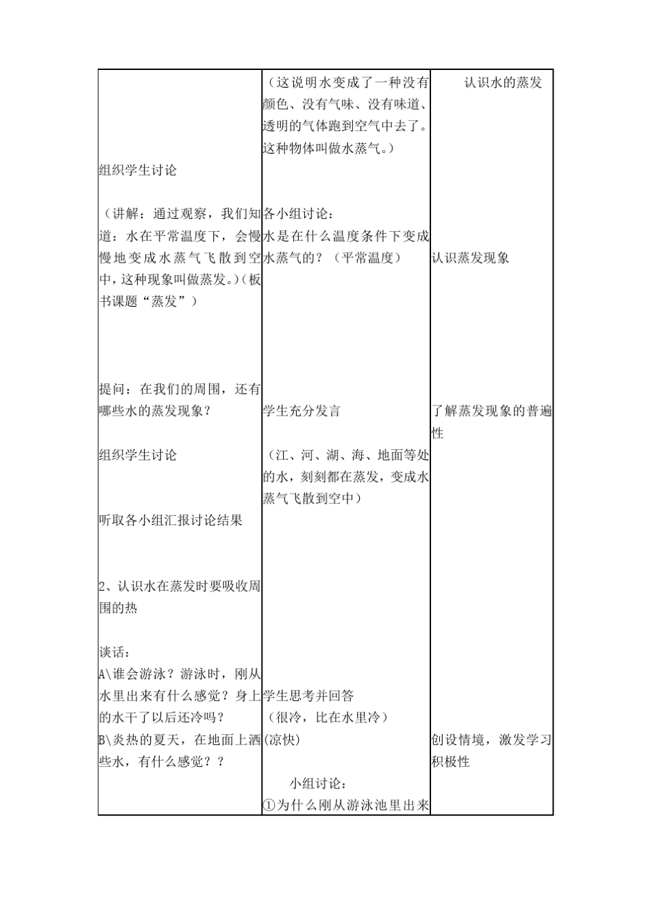 【科学】教科版小学科学三年级上册：水到哪里去了教案教学设计_第2页