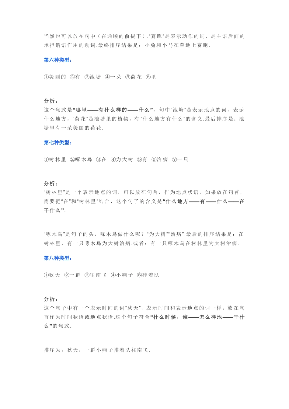 一年级连词成句小妙招带习题_第3页