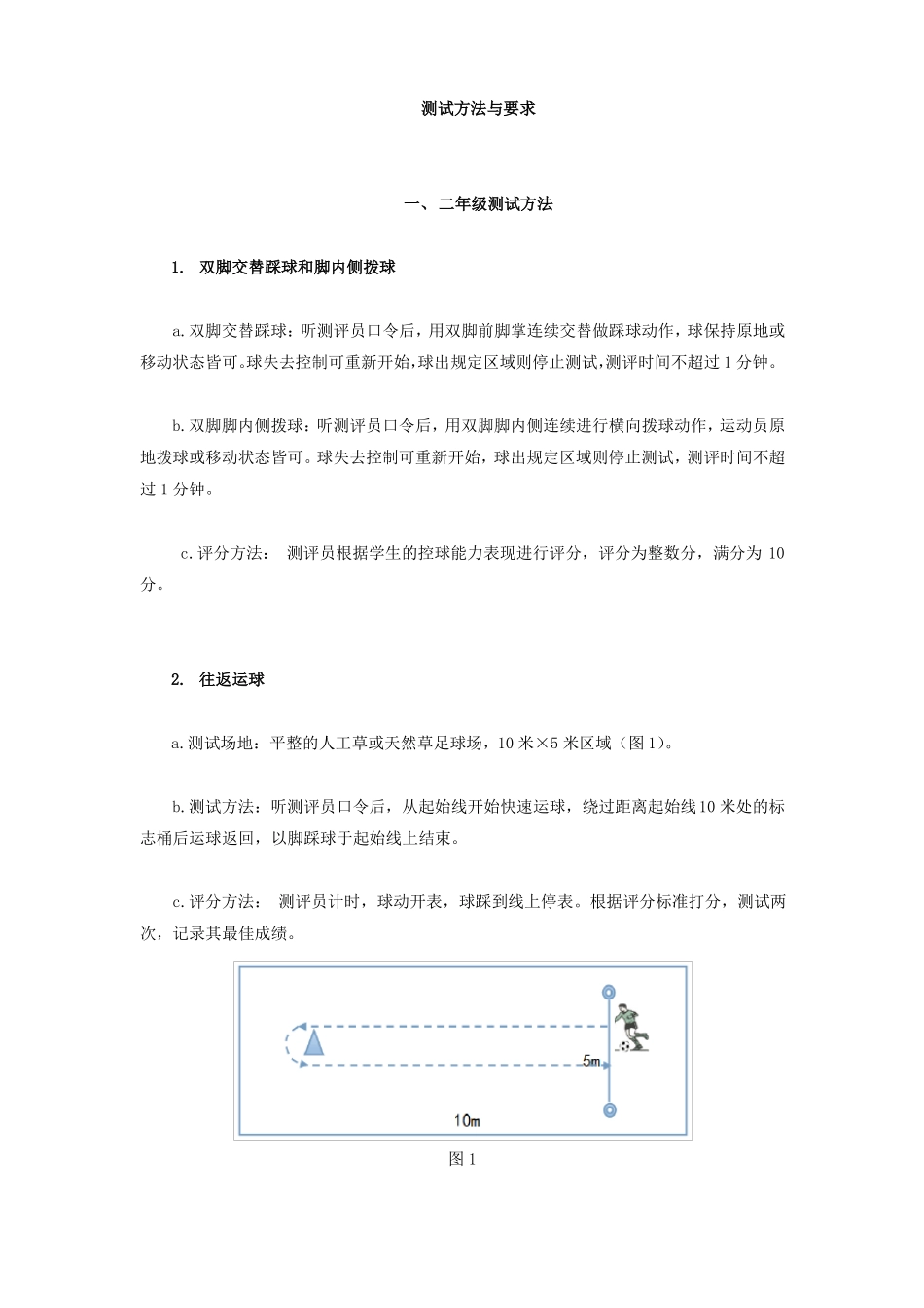 一试验小学足球技能测试方法与要求2017_第1页
