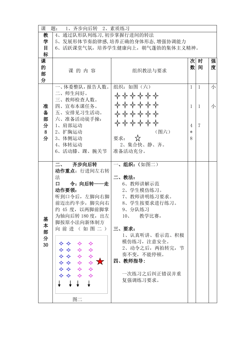 七年级上册体育教案_第3页