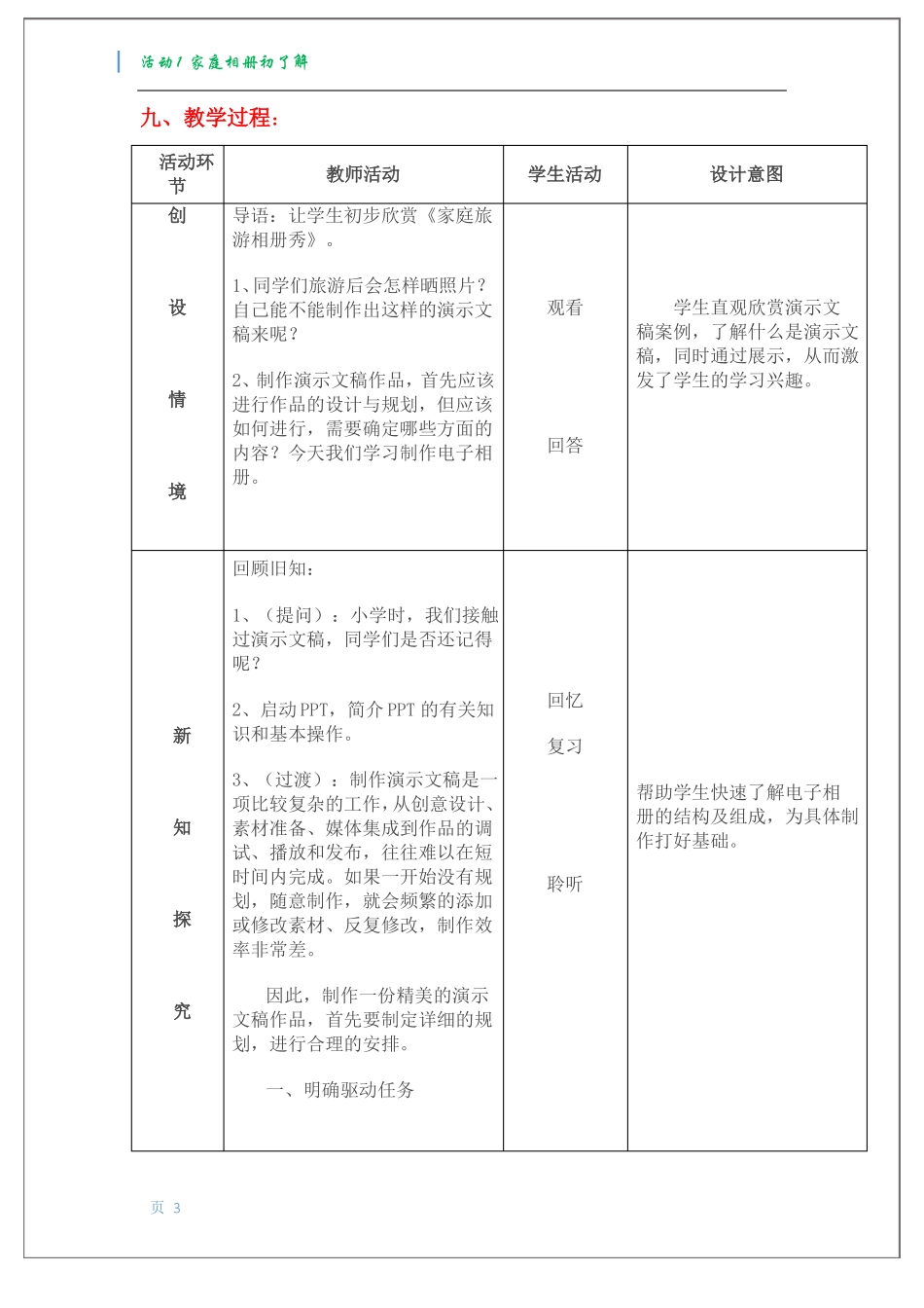 七年级下册--制作家庭相册-活动家庭相册初了解_第3页