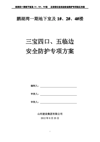 三宝四口防护方案