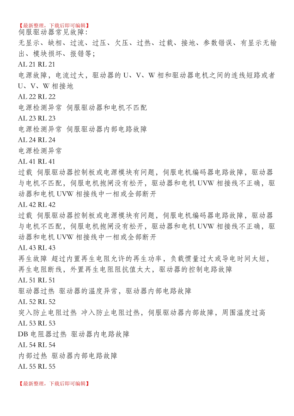 三洋驱动器故障完整资料_第1页