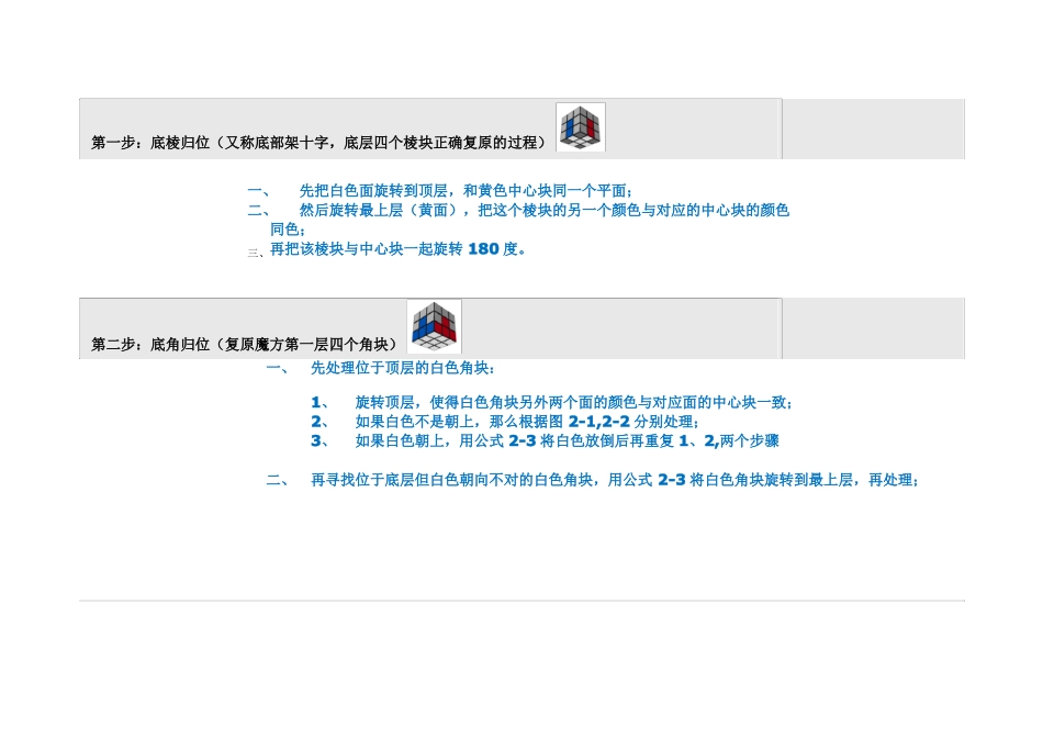 三阶魔方简易教程—A4版_第3页