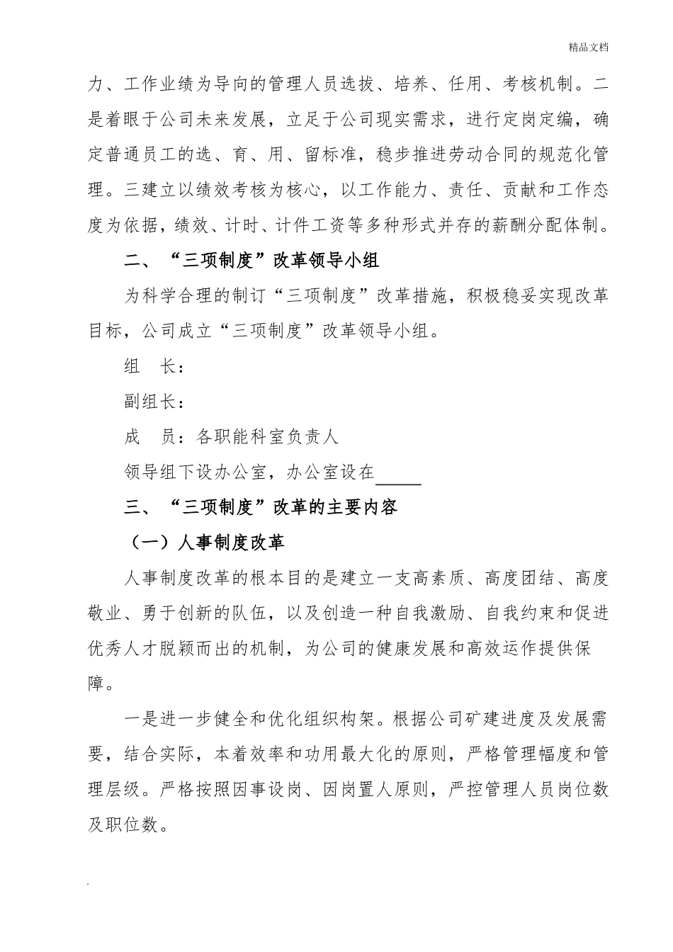 三项制度改革实施方案_第2页