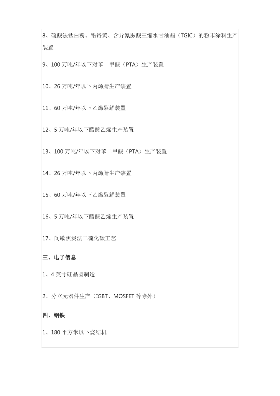 上海产业结构调整负面清单2018年_第3页