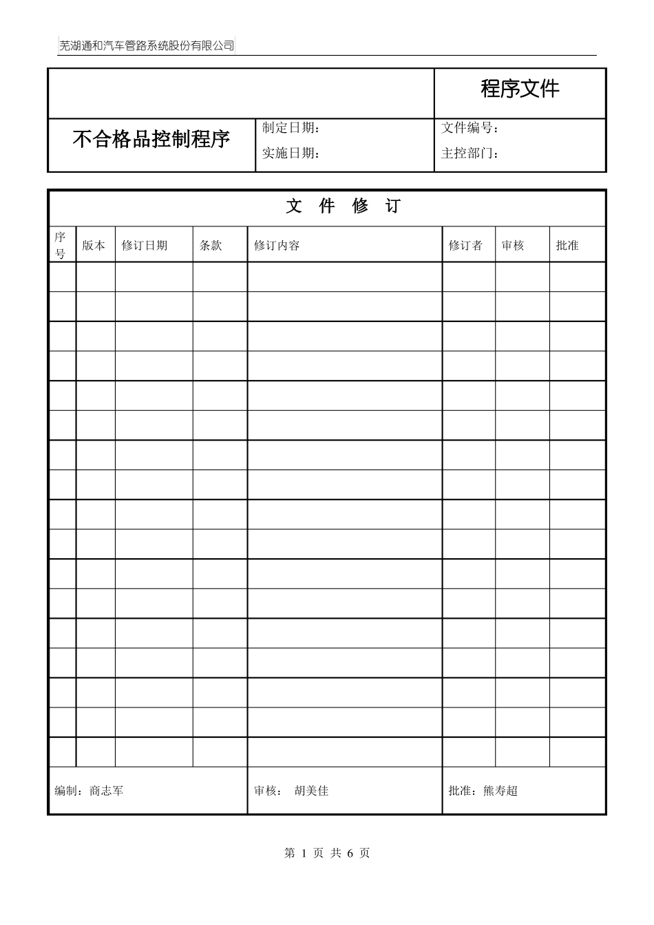 不合格品控制计划_第1页