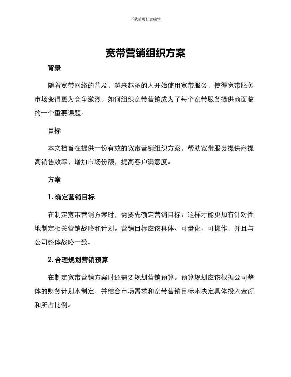 宽带营销组织方案_第1页