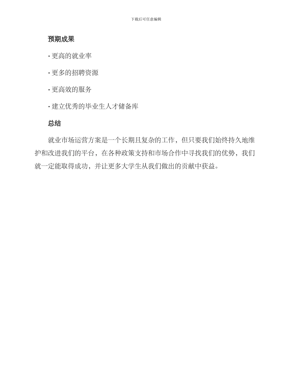 就业市场运营方案_第3页