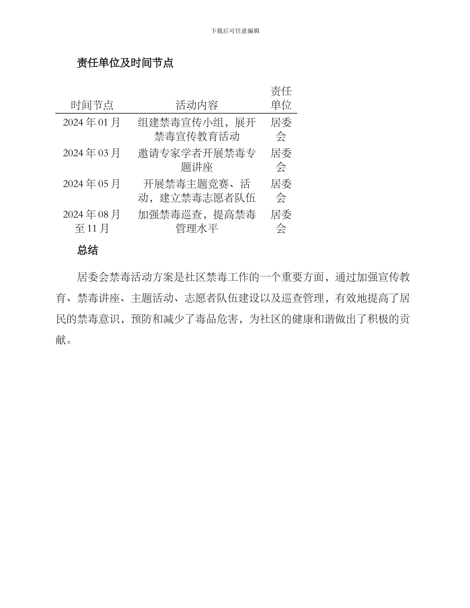 居委禁毒活动方案_第2页