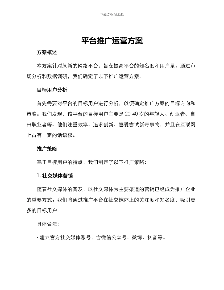 平台推广运营方案_第1页