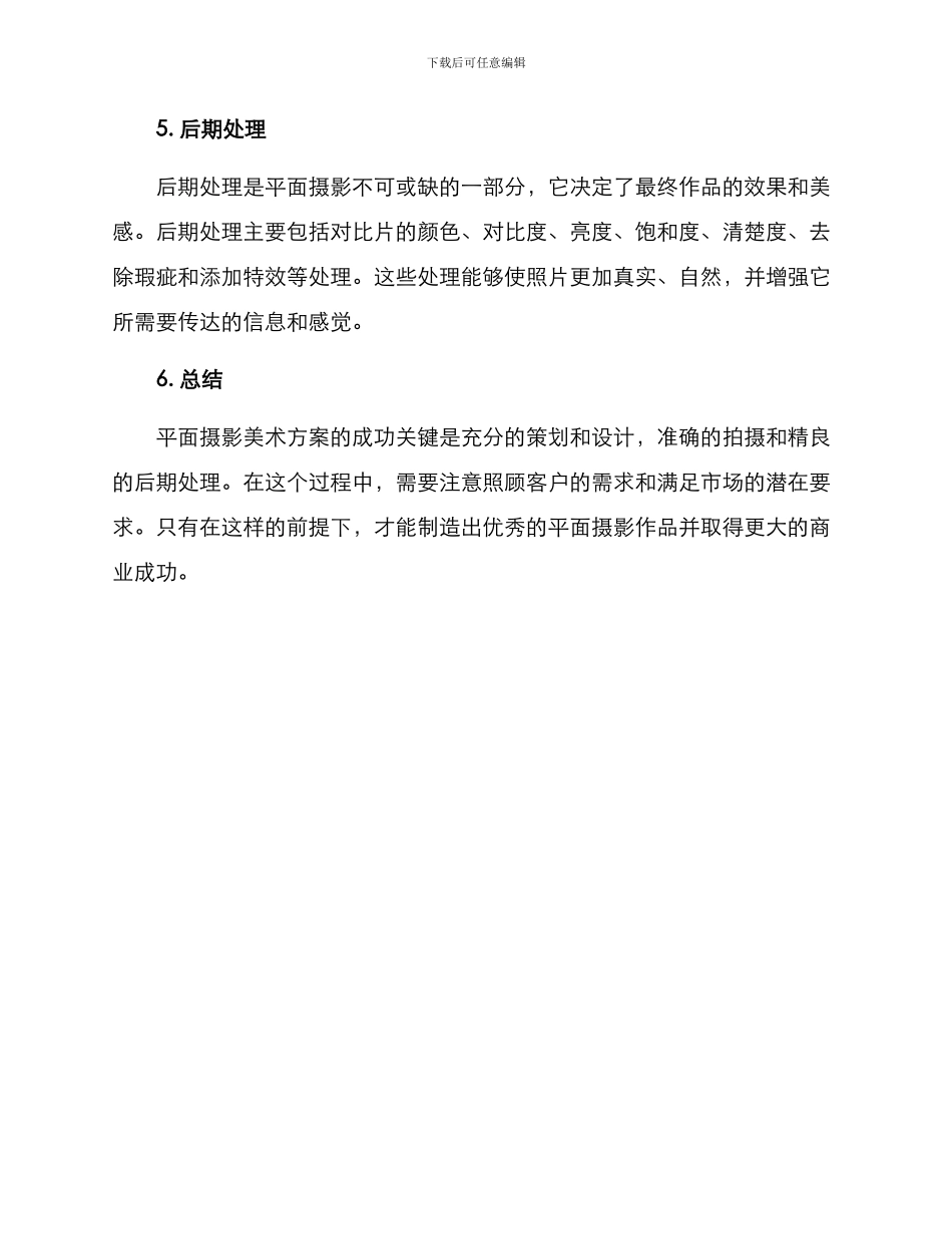 平面摄影美术方案_第2页