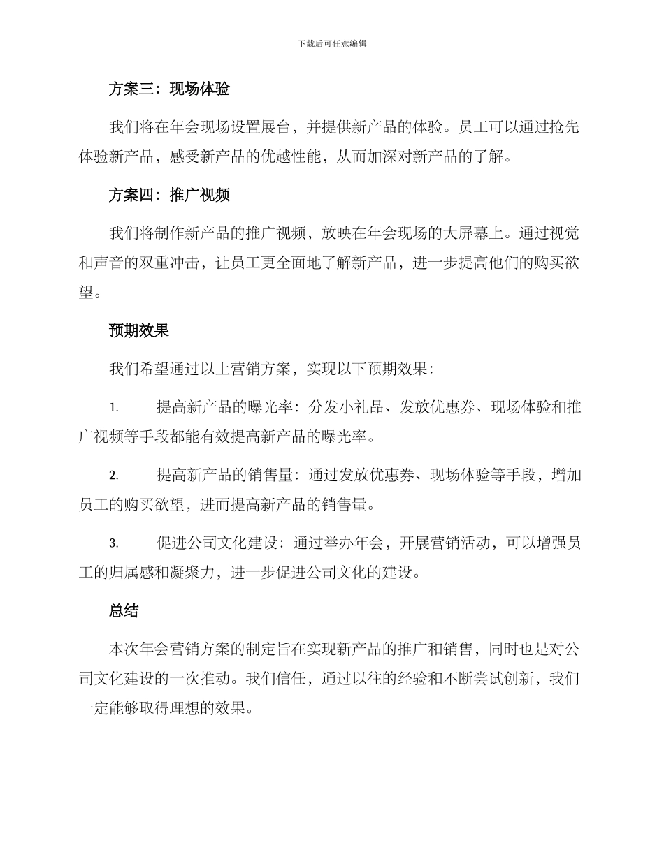 年会报告营销方案_第2页