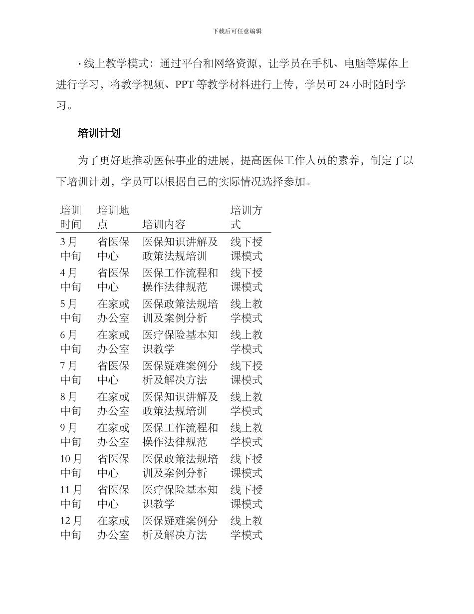 年度医保培训方案_第2页