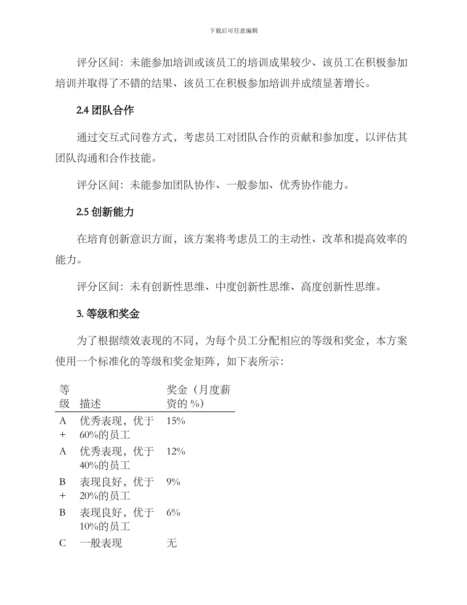 年度绩效考核量化方案_第2页