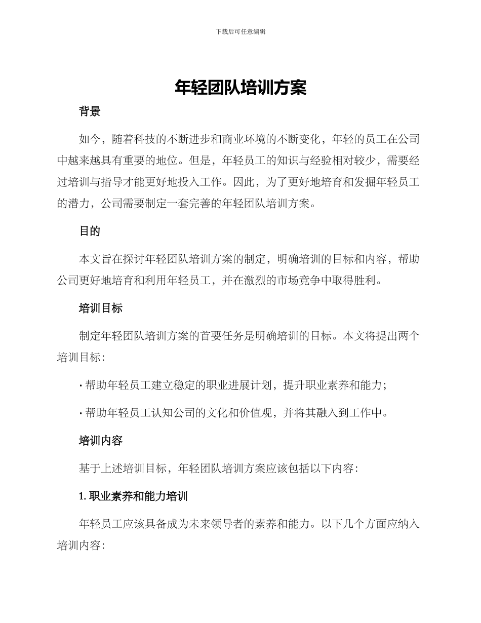 年轻团队培训方案_第1页