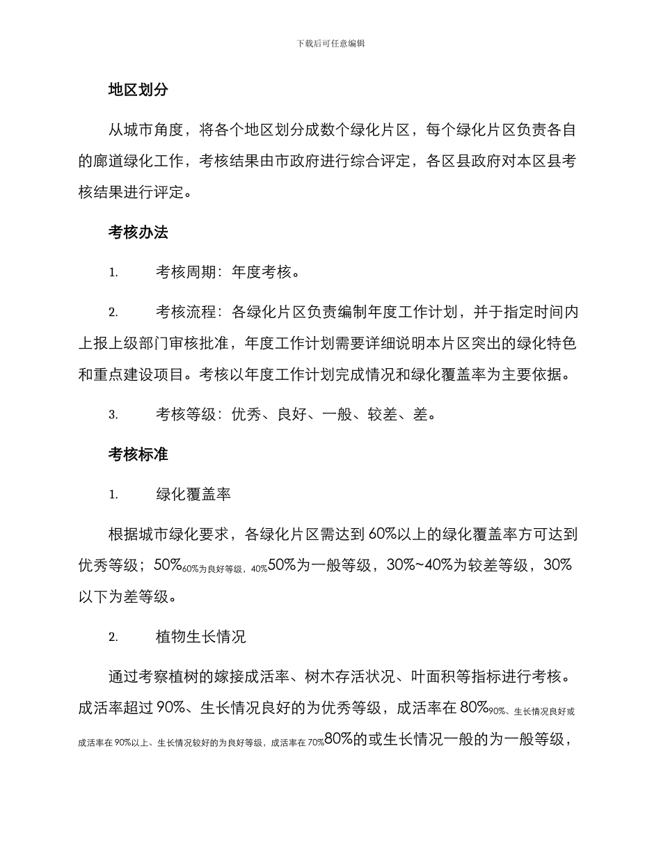 廊道绿化工作考评方案_第2页