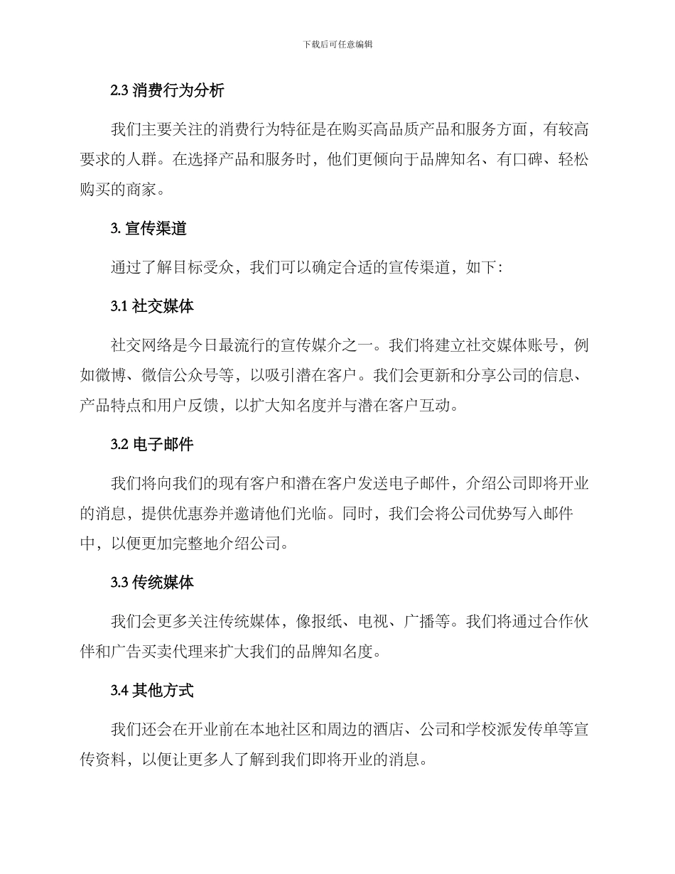 开业宣传文案运营方案_第2页