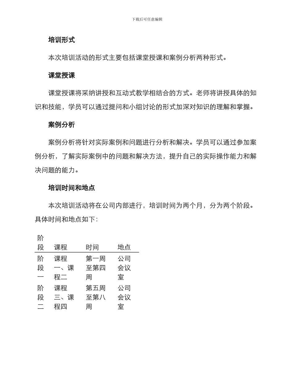 开展月度培训活动方案_第3页