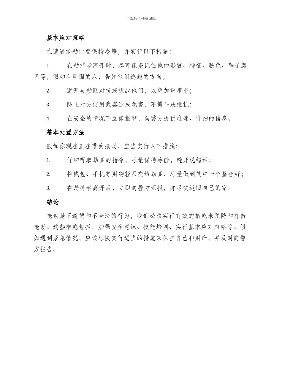 打击抢劫方案_第2页