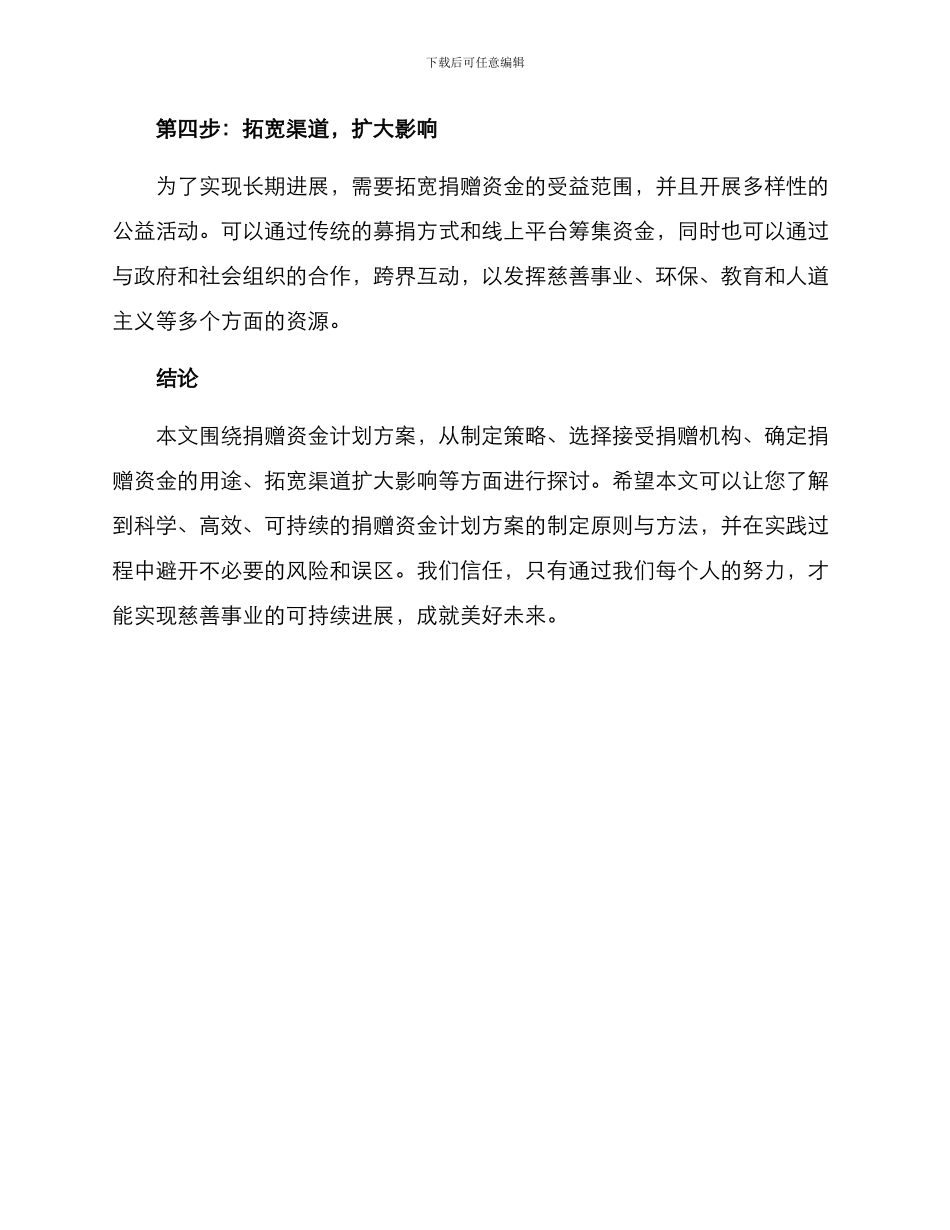捐赠资金计划方案_第3页