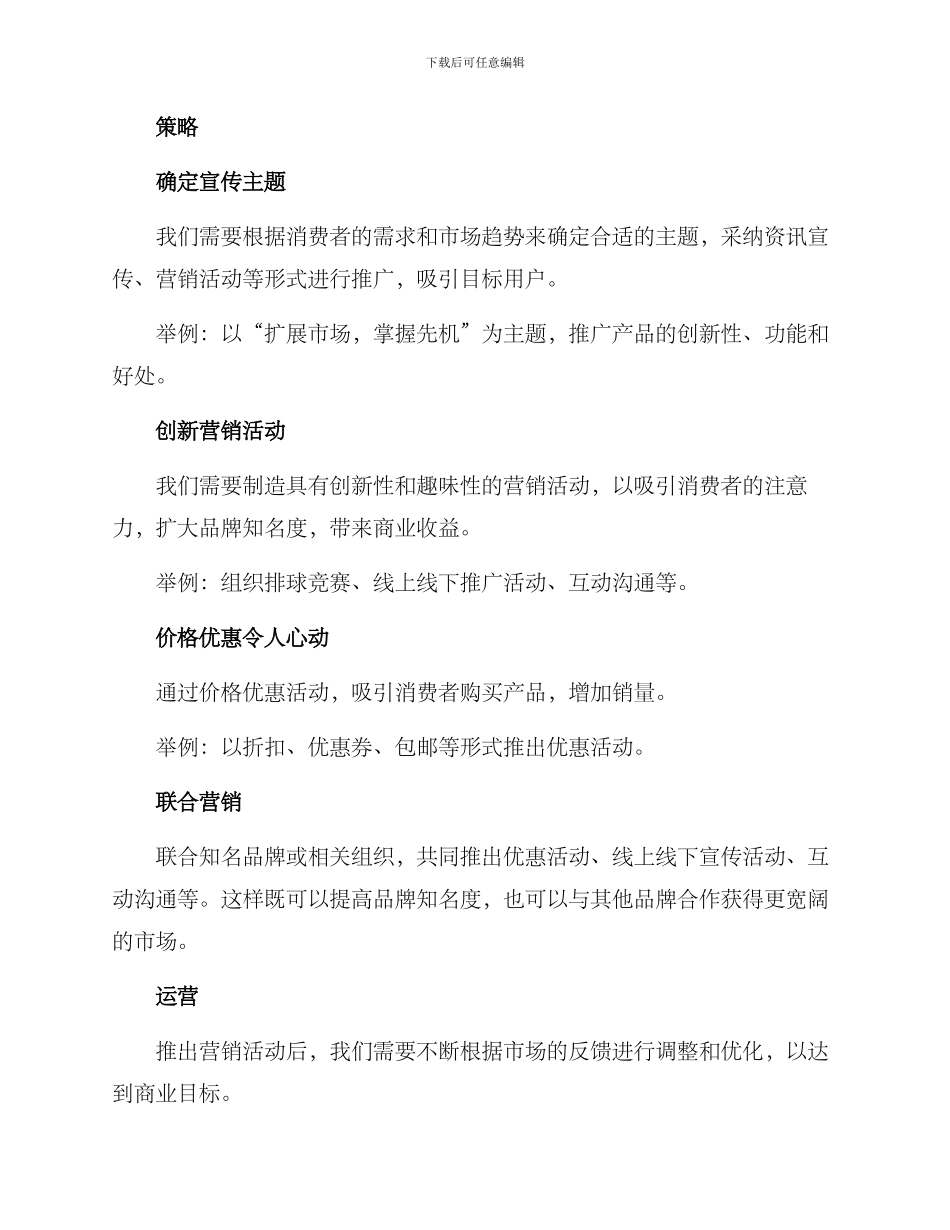 排球商业文案策划方案_第2页