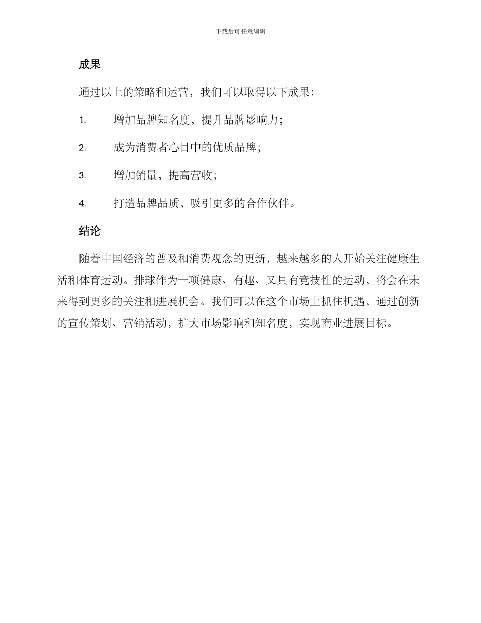 排球商业文案策划方案_第3页