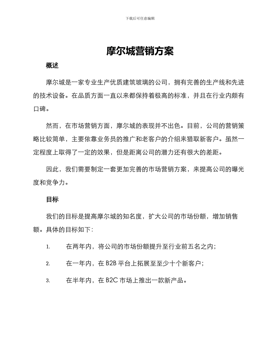 摩尔城营销方案_第1页