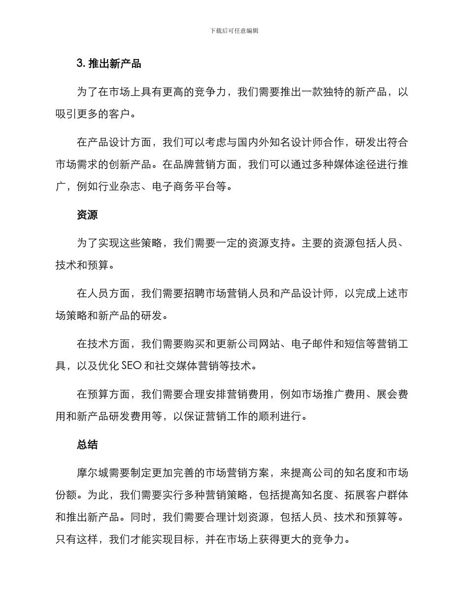 摩尔城营销方案_第3页