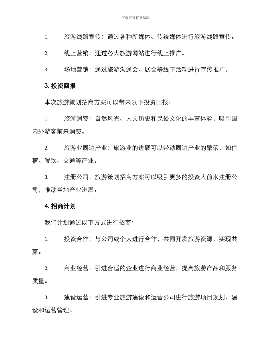 旅游策划招商方案_第3页