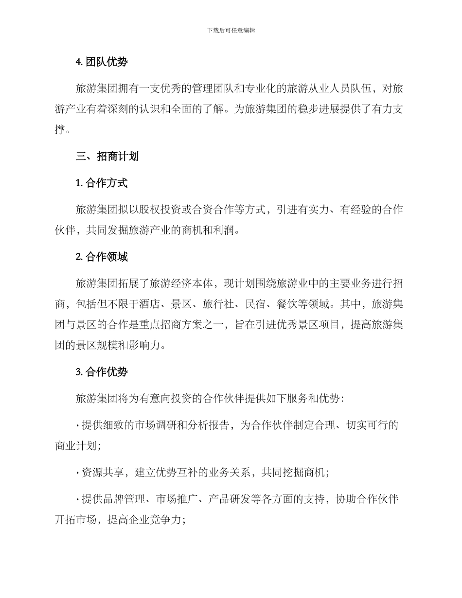 旅游集团招商方案_第2页