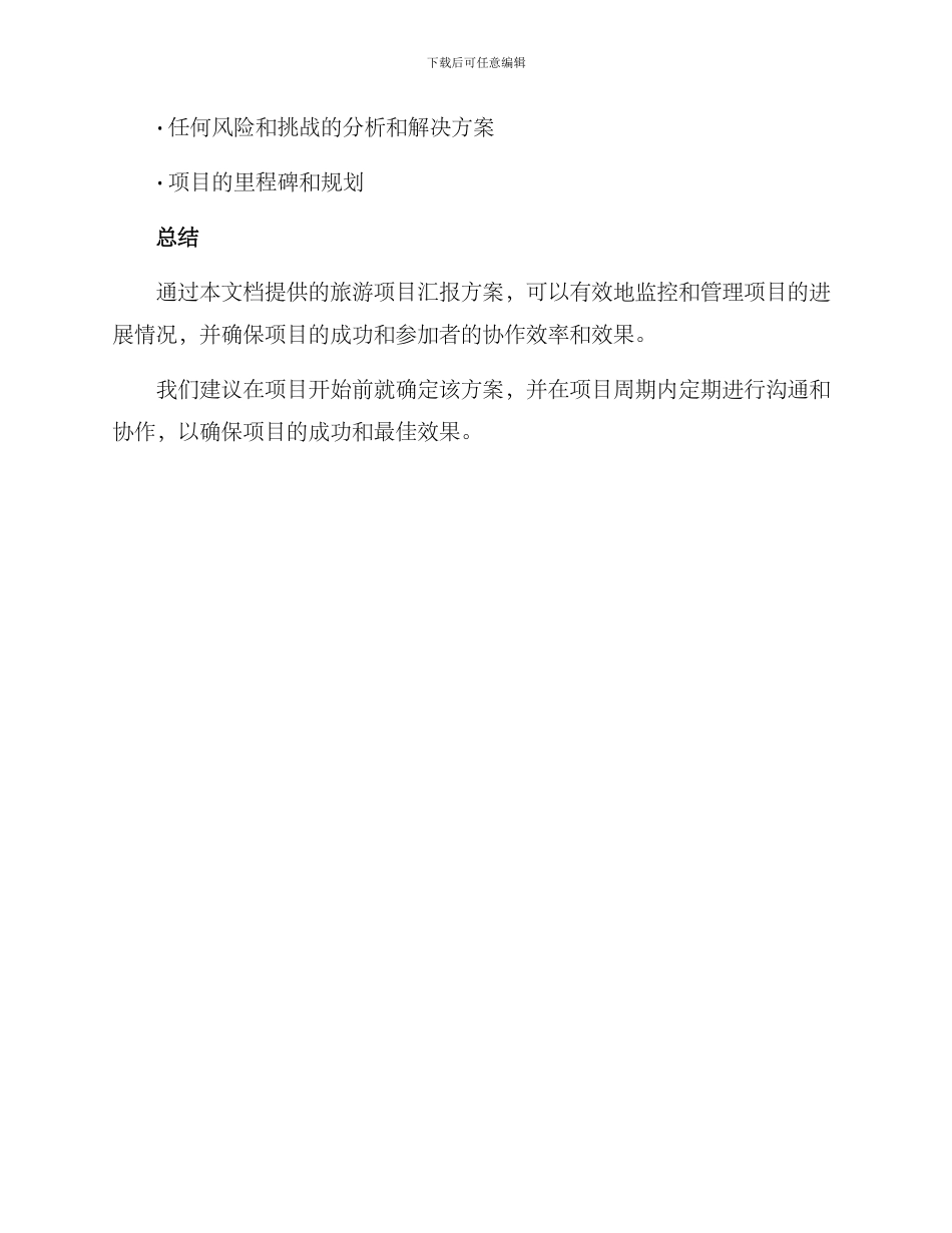 旅游项目汇报方案_第3页