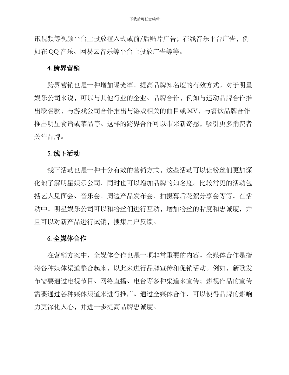 明星娱乐公司营销方案_第2页