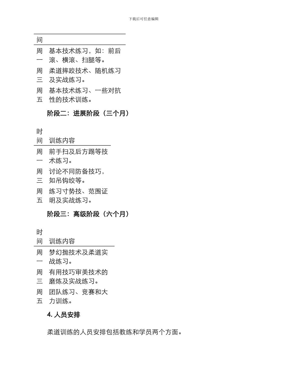 柔道训练实施方案格式_第2页