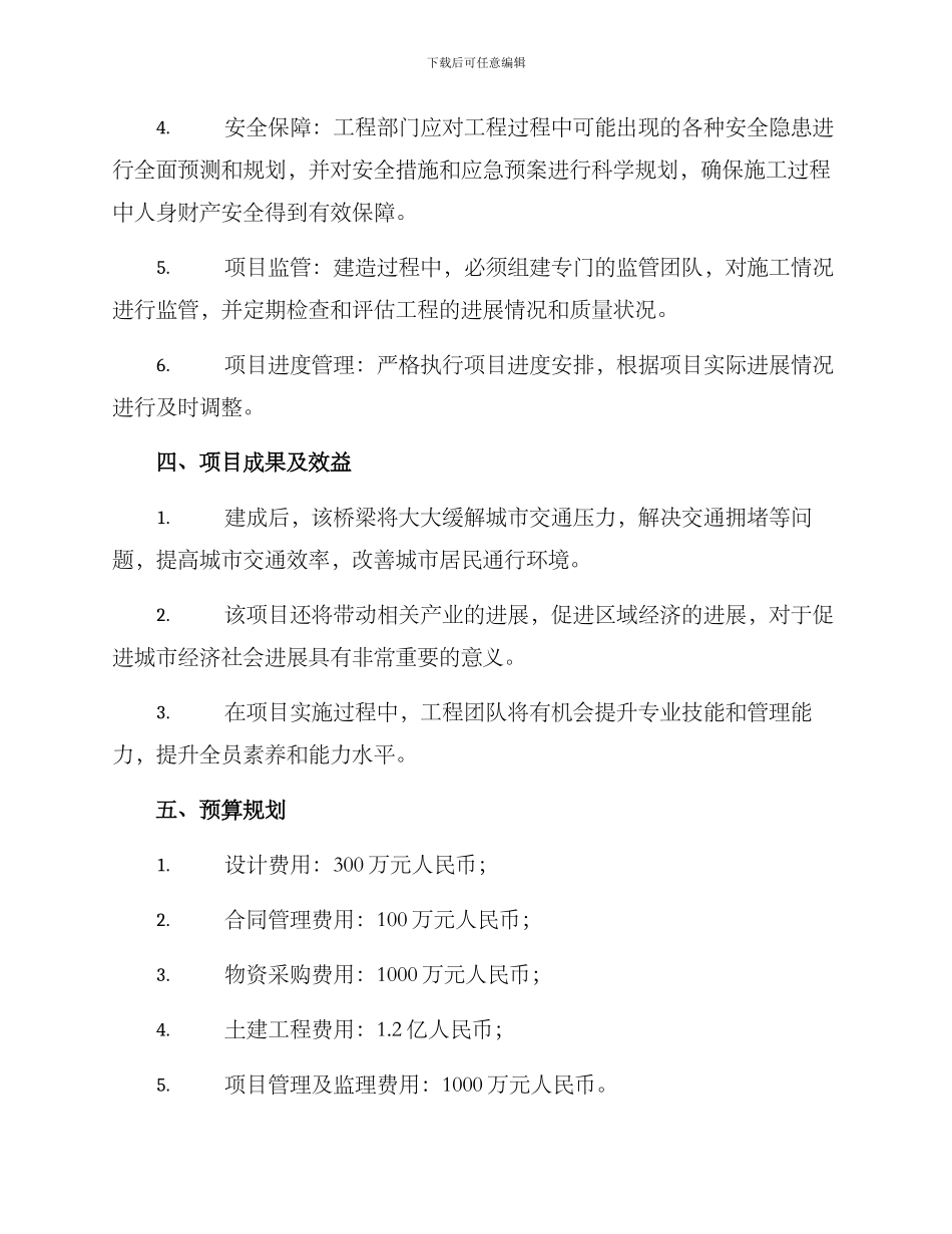 桥梁项目策划方案_第2页