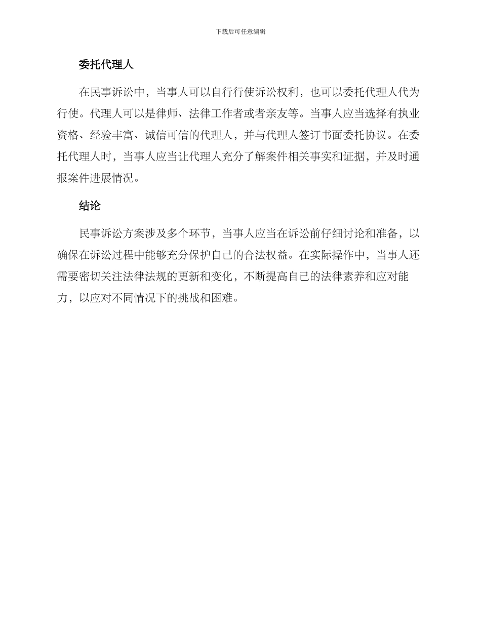民事诉讼方案_第2页