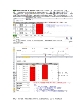 八张图教会您如何用EXCEL制作动态甘特图