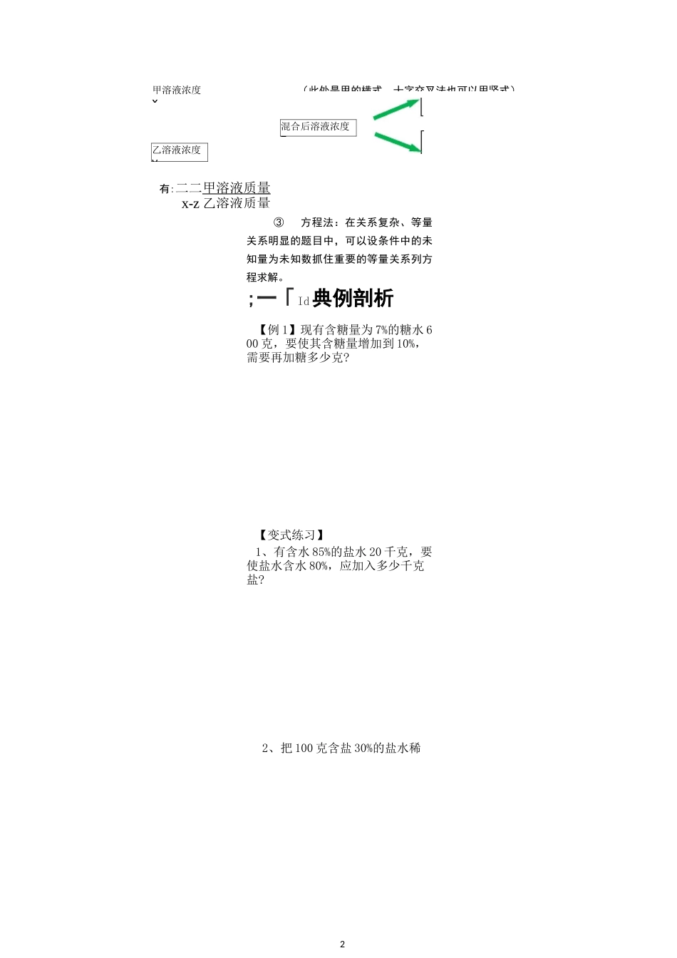 小升初数学培优讲义全46讲—第25讲 浓度问题_第2页