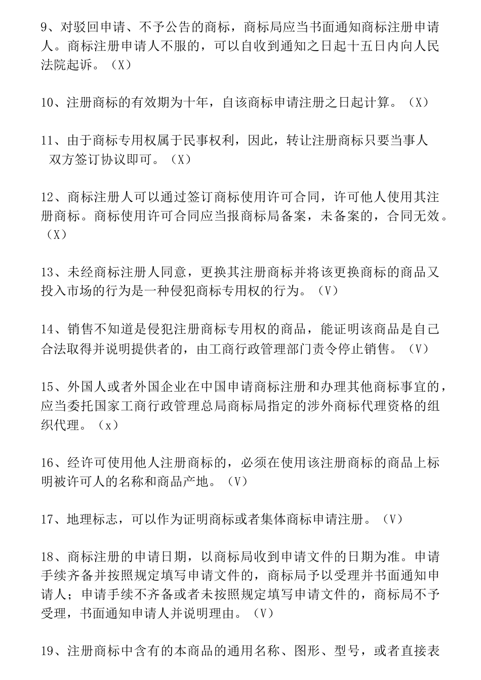 商标知识题库_第2页