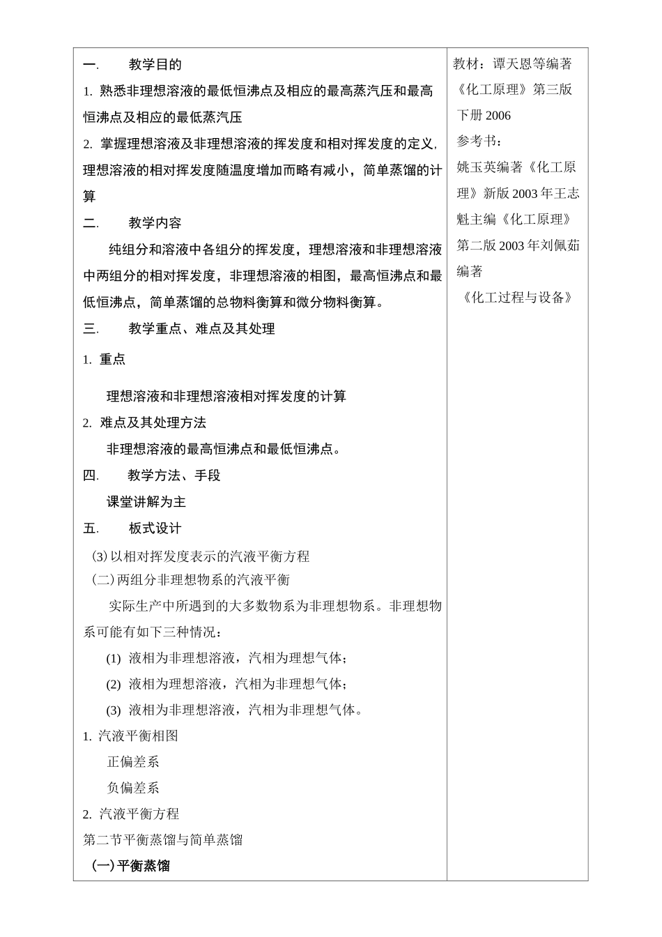 化工原理蒸馏教案_第3页
