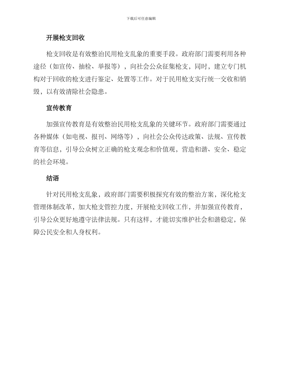 民用枪支整治方案_第2页