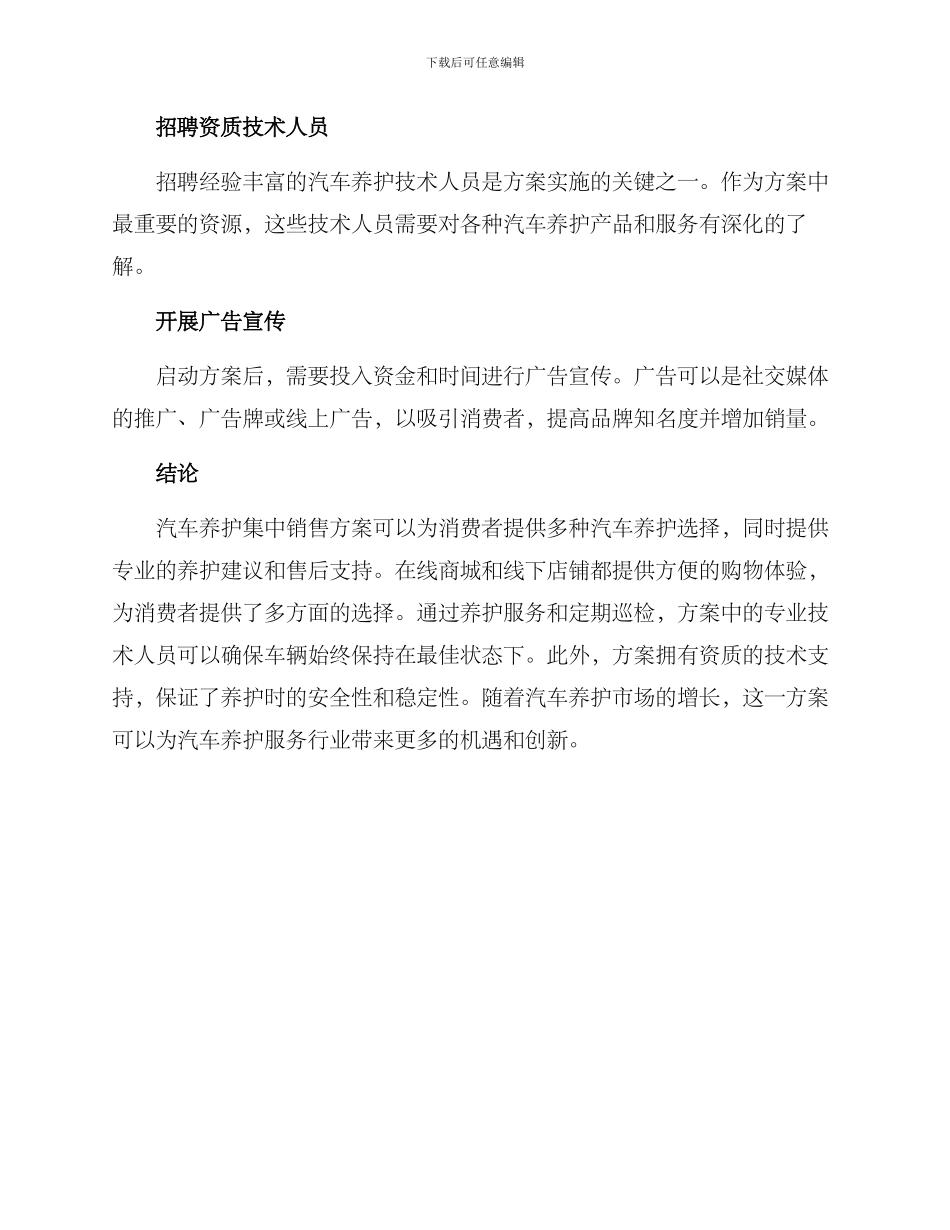 汽车养护集中销售方案_第3页