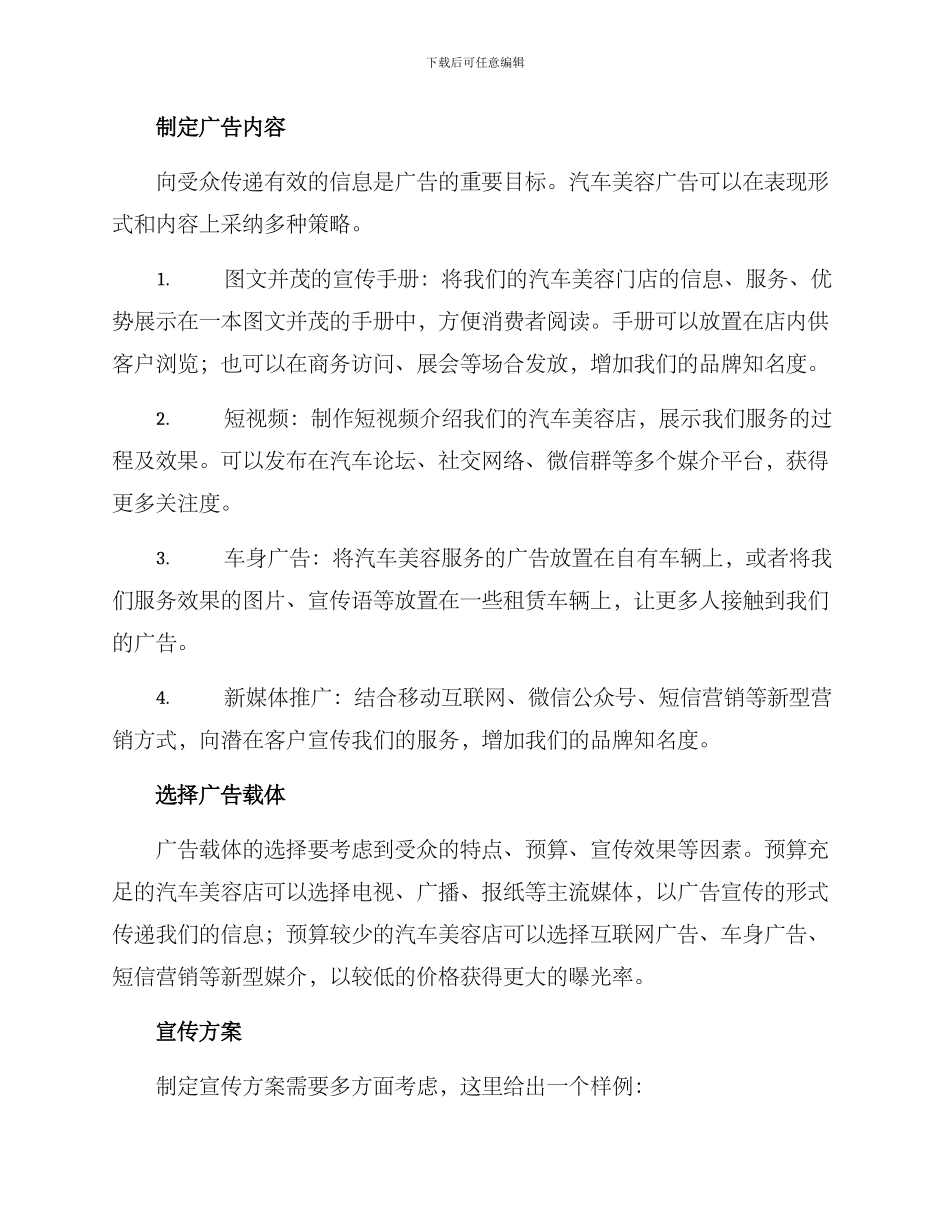 汽车美容广告方案_第2页