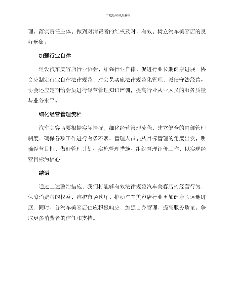 汽车美容店整治方案_第2页