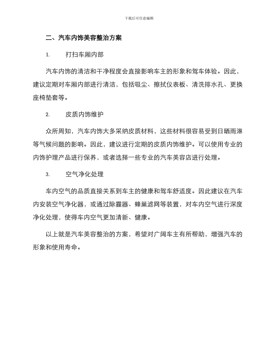 汽车美容整治方案_第2页