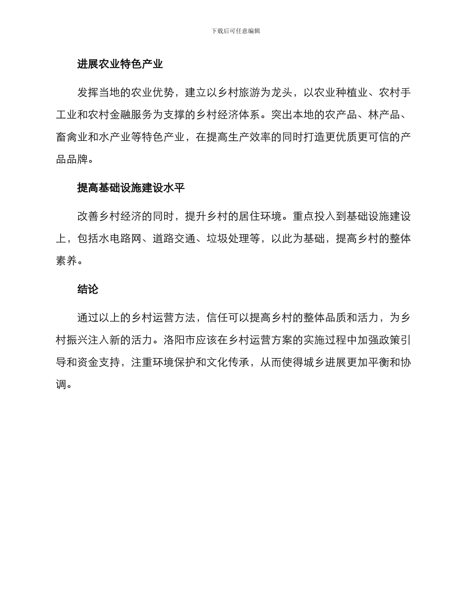 洛阳乡村运营方案_第2页